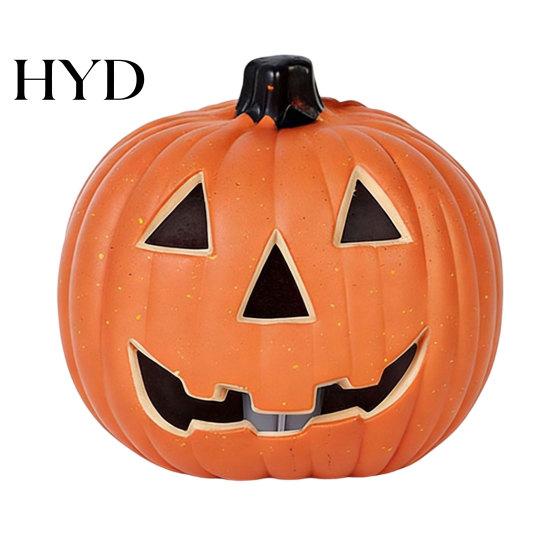 Pumpkin Lantern For Halloween Light Up Decoration, Spooky Jack O Decor Ornament for Window Display, Children Photo Prop Party Smiling