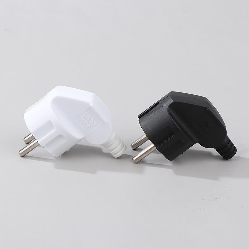 Eu Plug Adapter 16A Male Replacement Outlets Rewireable Schuko Electeical Socket Europe Euro Connector For Power Extension Cable