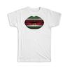 Geschenk-T-Shirt : Lippen Surinamische Flagge Suriname Expat Land Für Sie Frau
