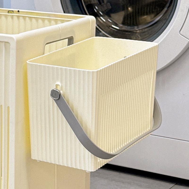 

Large Capacity Laundry Hamper Bathroom Home Use Foldable Dirty Clothes Basket Nordic Style Pure Color Household Storage Basket