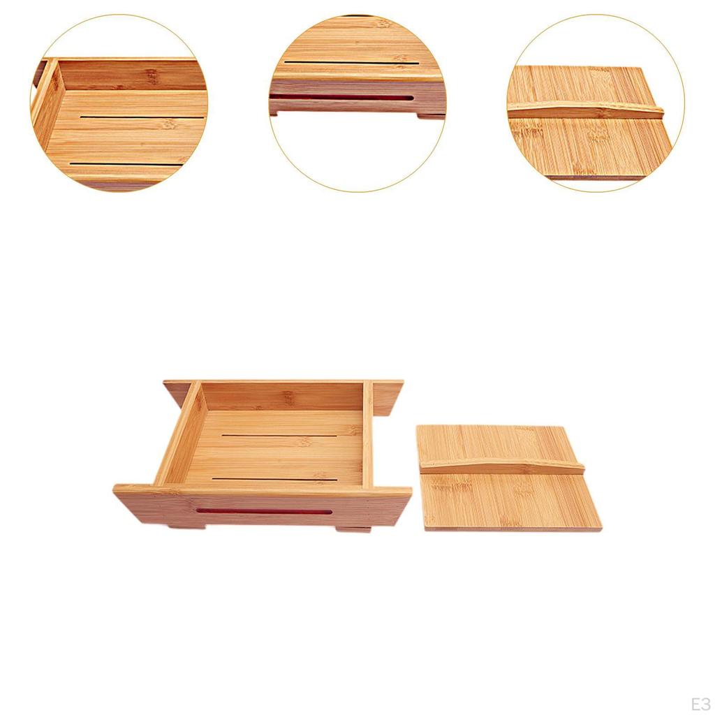 DIY Tofu Maker Molding Tool with Drainage Groove Wooden Frame for Cheese