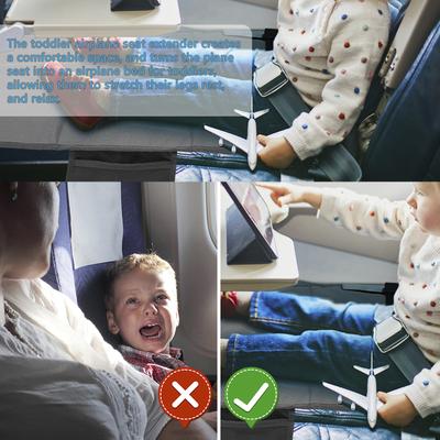 Toddler Airplane Bed Kids Airplane Seat Extender Travel Bed Kids Airplane Travel Essentials for Toddlers Baby Portable Plane Bed
