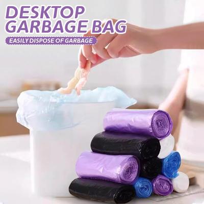 Clear Plastic Garbage Bags  Waste Basket Bags For Kitchen, Home,   Bathroom  Wastebasket  Liners  High Density LeakProof Kitchen Trash