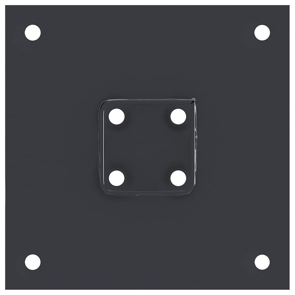 Square Post Base 4 pcs 46 x 46 mm Powder Coated Steel