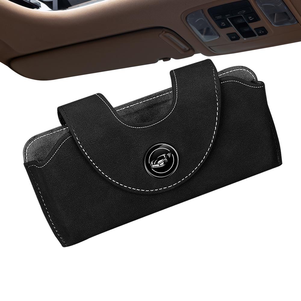Car Sun Visor Organizer Magnetic Closure Sunglasses Organizer Portable Vehicle Sun Visor Eyeglasses Holder For Cars SUVs
