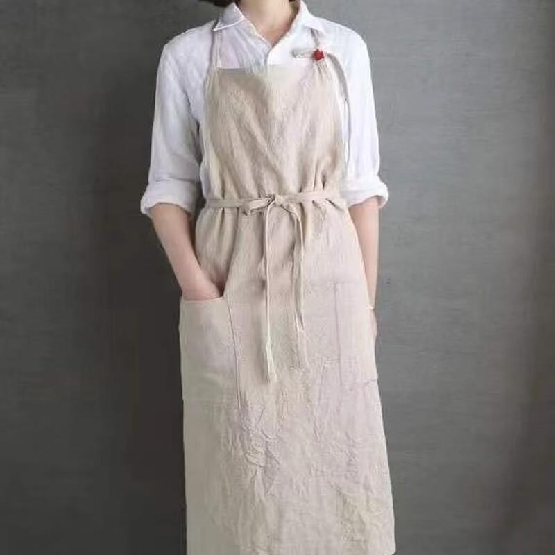 Japanese Korean Style Cotton Kitchen Apron