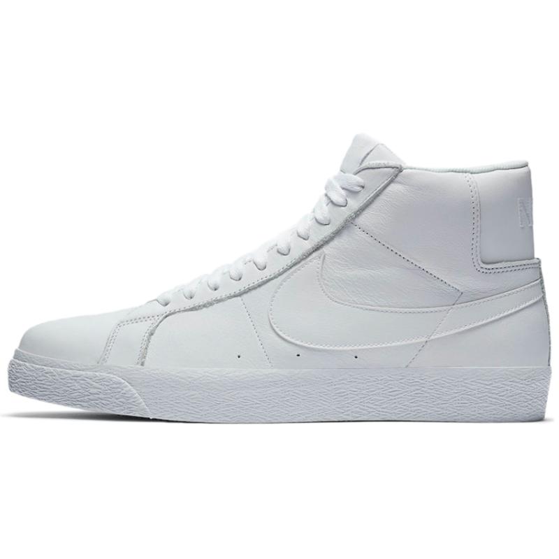 Nike Sb Zoom Blazer Mid Triple White Skateboty 864349-105