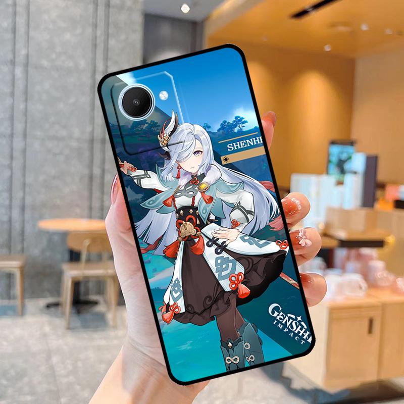 Genshin Anime Shenhe Case For Realme C55 C33 C31 C35 C30 C11 C15 C25s C21Y GT Neo 5 3T 2T 8 9 10 11 Pro Plus