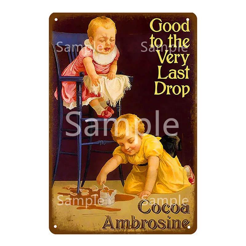 Kitchen Plaques Laundry Vintage Metal Plates Pub Cafe Bar Decorative Signs Wall Stickers Tip Board Art Poster Home Decor YL