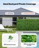 Artificial Plant Wall, 12PCS 50.8 x 50.8 cm Artificial Boxwood Panels, Sun Protection Greenery Backdrop Privacy Hedge Fence, Fake Grass Screen for