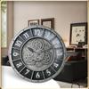 Retro Industrial Wall Clock Gears Wall Watch Minimalist Aesthetic Large Mechanic Clock Silent Luxury Elegant Living Room Watches