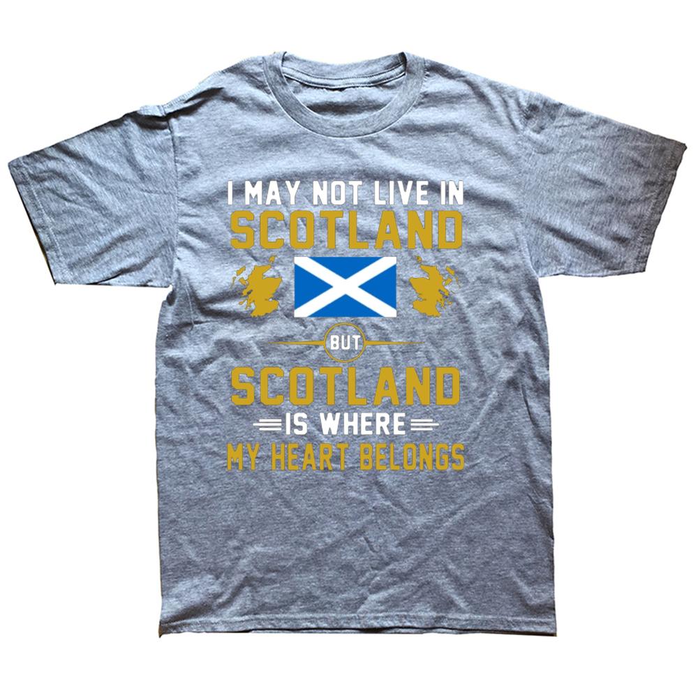 Funny Scotland My Heart Belongs T Shirt Graphic Cotton Streetwear Short Sleeve Birthday Gifts Summer Style Tshirt Mens Clothing