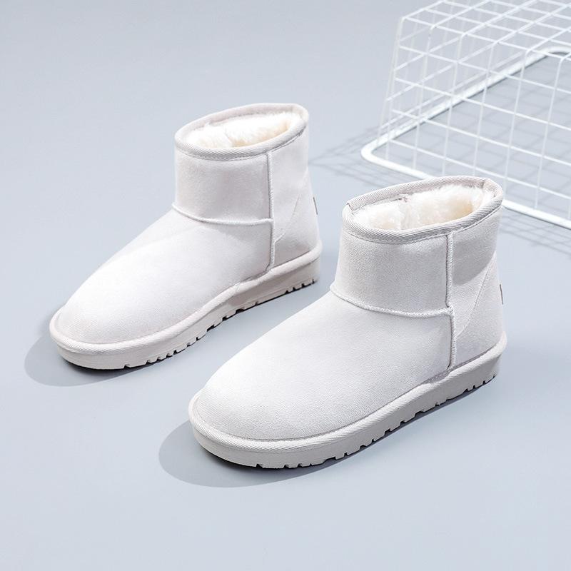 [Customized] RU111 snow boots women's winter velvet bread shoes 2025 new non-slip 5854 snow cotton short boots
