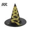 Creative Halloween Witch Hat, Reusable Oxford Cloth Pointed Wizard Hat for Costume, Carnival, Masquerade, Cosplay Party Black