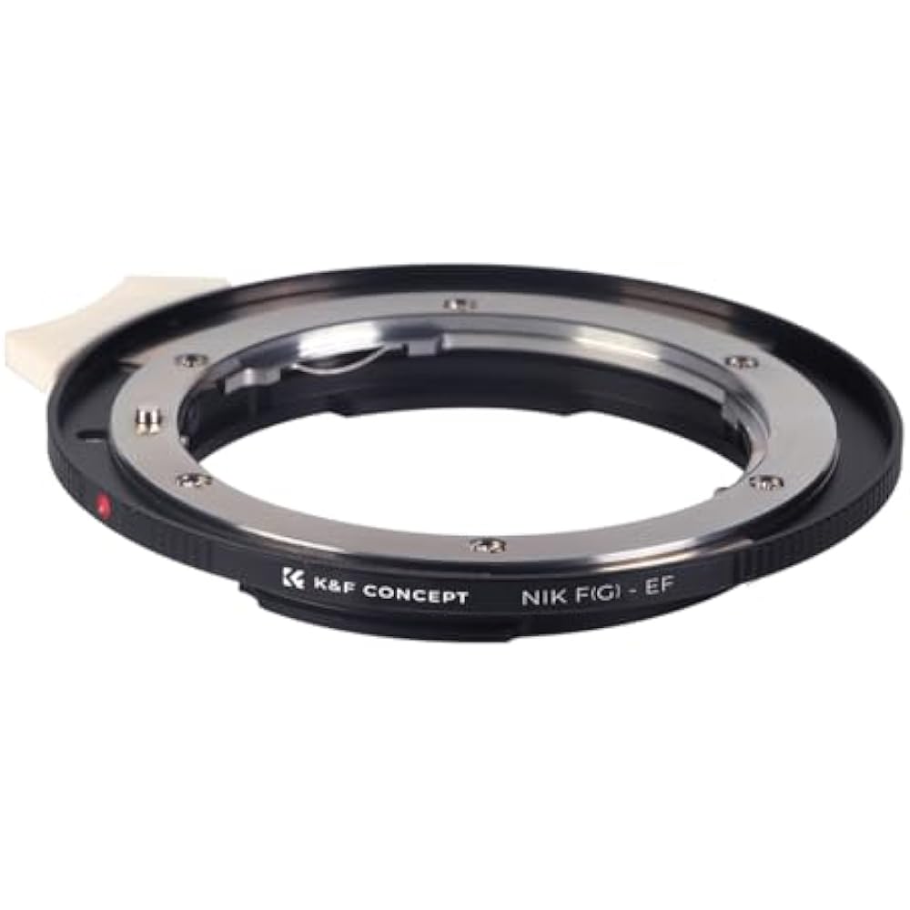 K&F CONCEPT Nikon Compatible F (G Type) Lens Adapter, Canon Compatible, EF Mount Conversion, Niko...