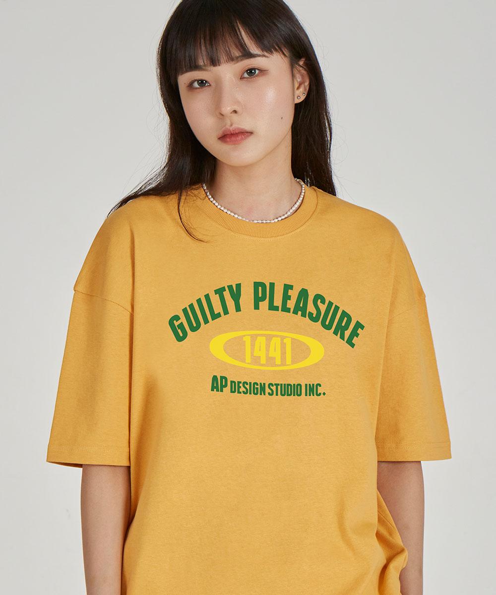 Астральная проекция guilty pleasure Круглый вырез Хлопок 15-count Короткий рукав Футболка_Сыр Чеддер L