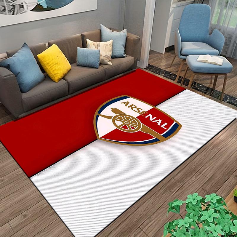 "Arsenal Logo Teppich Rot und Weiß Indoor Fußmatte Dekoration" Geeignet zur Verwendung als Anti-Rutsch für Wohnzimmer Schlafzimmer Sofas