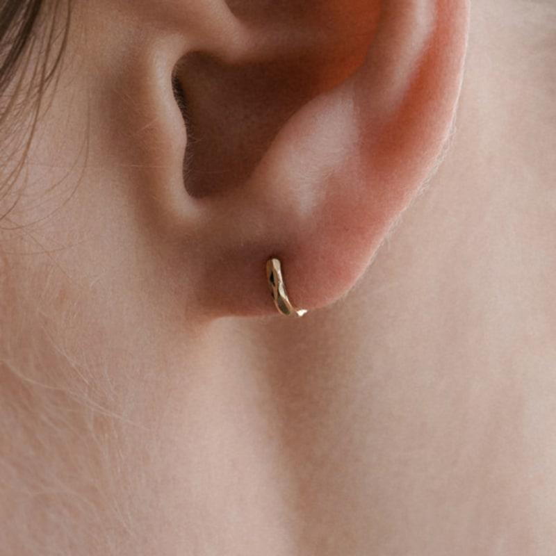 Byweekend [Mamre]14k Satin Earring(2size)