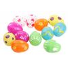 2 Set of 24PCS Easter Egg Decor Painted Open Plastic Eggs Funny Easter Egg Toy Creative Easter Gift Decor for Kids Friends