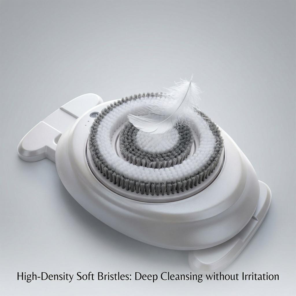 Electric Body Brush Automatic Movable Wall Mounted Electric Body Scrubber for Shower