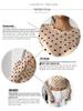 Spring/Summer 2025 Polka Dot Mesh Slim Fit Long Sleeve Women's T-Shirt