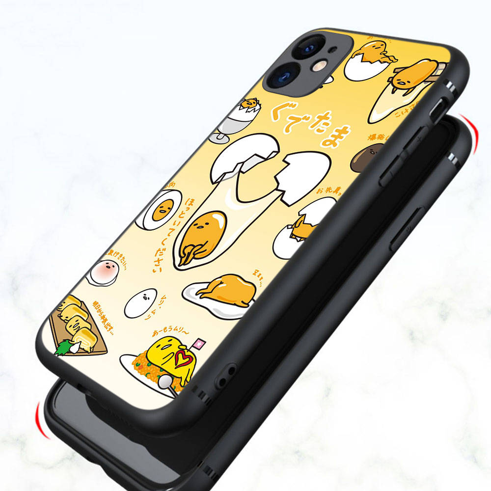 KT61 Lazy Egg Case for Xiaomi Poco X6 X4 M5 M6 F5 F6 C65 C55 C50 C51 C40 Redmi Note 7 8 14C A3X 13C 12C 11 10A 9C Pro Black Sofe Cover