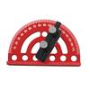 Aluminum Alloy 180° Angle Precision Protractor, Finder for Marking Angle Straight Line Scribe Woodworking Angle Measuring Tools