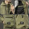 American Trendy Functional Tooling Hooded Jacket Men'S Loose Large Size Outdoor Mountaineering Windproof Jacket
