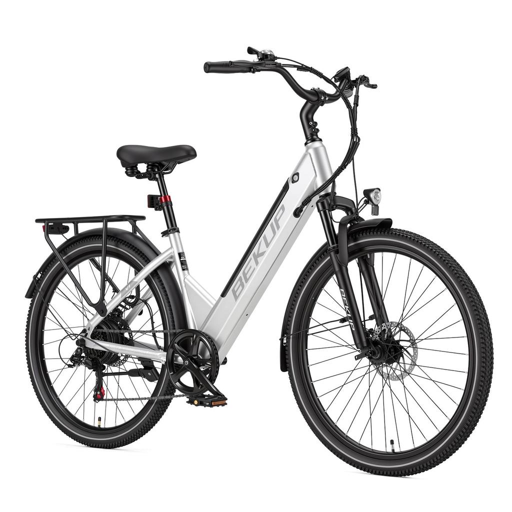 BEKUP V1 City Commuting Electric Bicycle 26 Inch Tires 36V 14.5AH Battery 250W Motor 125KG Max Load 75KM Max Range E-Bike For Unisex