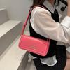 Solid Color Bow Crossbody Bag Korean Armpit Bag Fashion Underarm Bag  Handbags