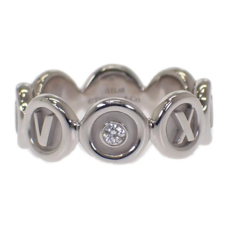 TIFFANY&Co.  #11(JP Size) ring K18 white gold/diamond Women