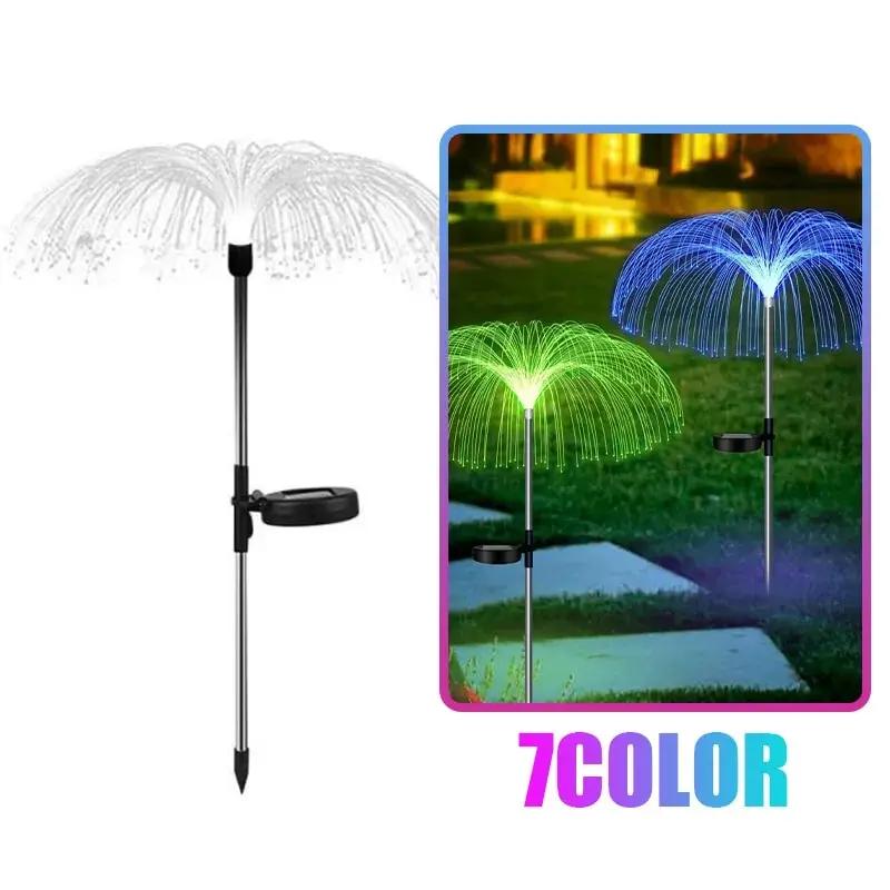Solar Jellyfish Lamps Outdoor Garden Pathway Lights Waterproof Lawn Lights Solar Power Yard Walkway Patio Decor
