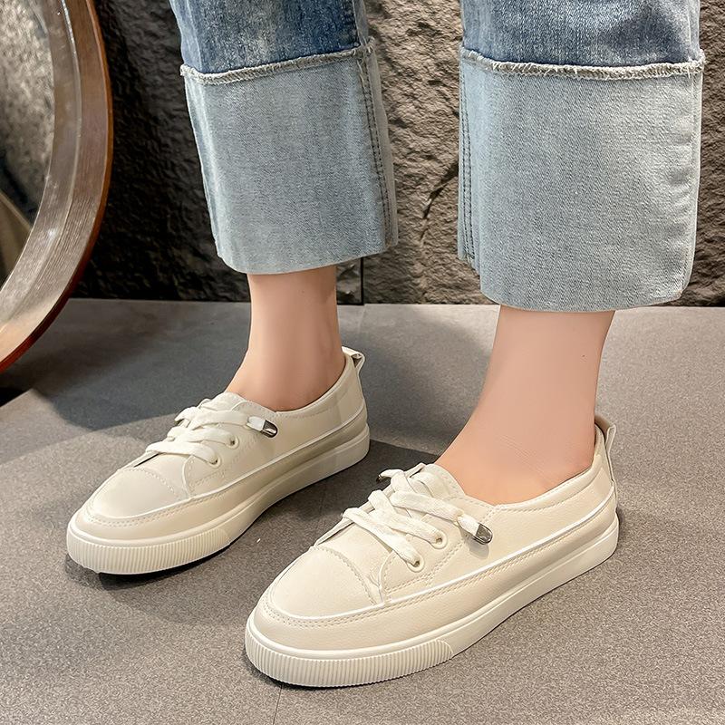 Little white shoes women's new versatile breathable canvas shoes casual board shoes women's shoes summer thin single shoes