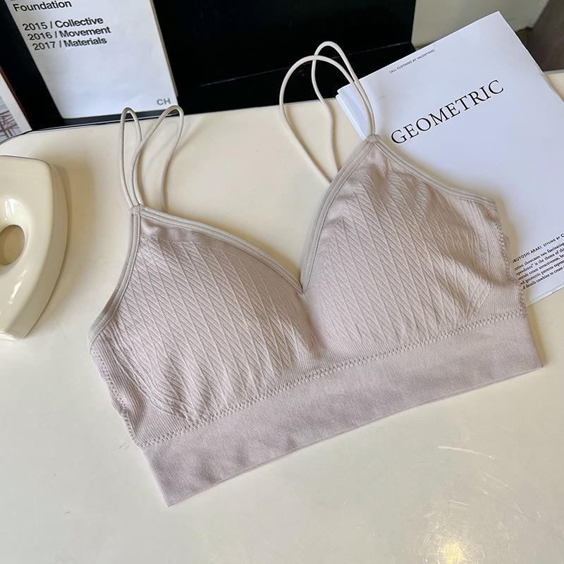 

Новая Мода Бретельки Красивая Спина Бюстгальтер Фиксированная Латексная Чашка Нижнее Белье Женский Собирающий Бюстгальтер Модальный Жилет One Size