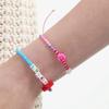 Kitsch Motives Charm Beads Knot Bracelet Kitsch Smile Teddy Bear Charm Beads Thread Bracelet Knot Bracelet