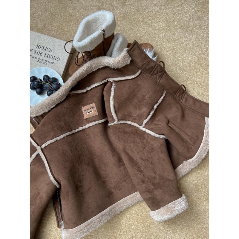 Dikke Fleece gevoerde Warme Winter Gewatteerde Katoenen Jas Buitenjas voor Meisjes