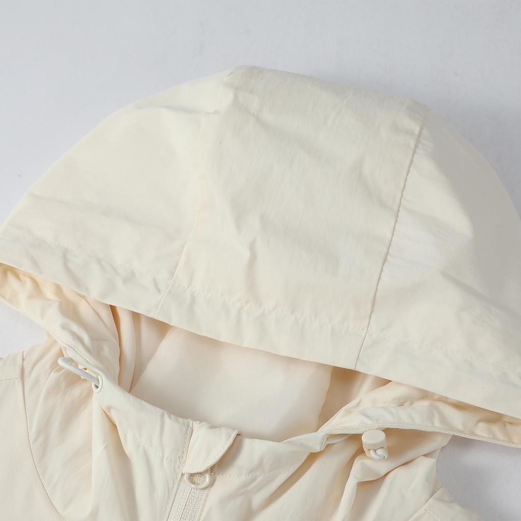 Puma Warm And Comfortable Skin-Friendly Hooded Long Sleeve Jacket Women jackets Beige 689594-33