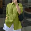 ZANZEA Women Casual Classic Collar Solid Color Loose Long Sleeve Button Blouse