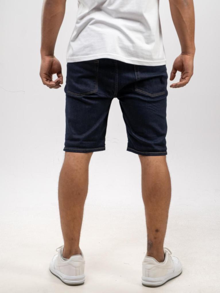 Men's Dark Blue Denim Shorts MyStars Classic 28
