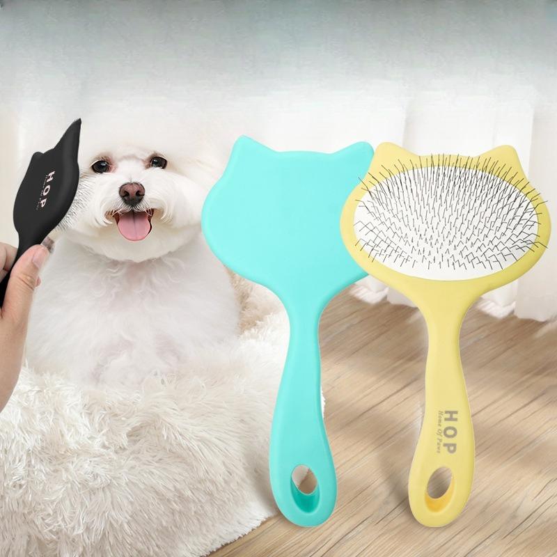 Pet Comb, Cat Hair-pulling Needle Comb, Dog Hair-removing Hand Feel Lacquer Cat Comb