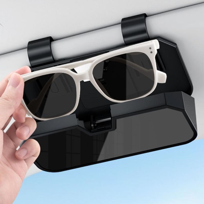 Universal Car Glasses Holder Organizers For Driver For Various Eyewear Type And Sizes Up To 7 Inches For Spacious Storage