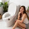 Warm Toilet Seat Cover 1-Pair Adhesive Washable Soft Winter Toilet Seat Cover With Handle For Winter Cold Weather Home RV Travel