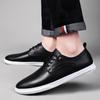 Luxusní značka Pánská ležérní letní prolamovaná obuv 2024 Nová móda Pánské outdoorové tenisky Pravá kůže Šněrovací Pánské skate boty