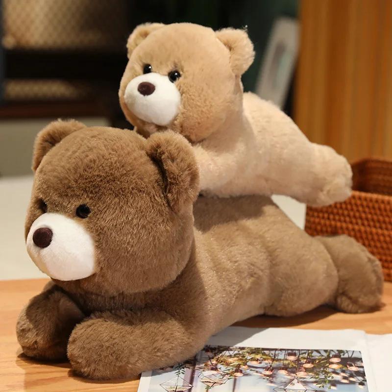 Stuffed Animals Plush Updated Soft and Kawaii Prone Posture Bear Doll Plush Toy Room Decoration Comfortable Brithday Present for Kid