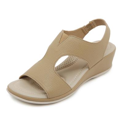 Fashion Outdoor Recreational Rubber Simple Heel Beach Fashionable Comfortable Sandals Recreational Rubber Simple Wedge Beach Sandals