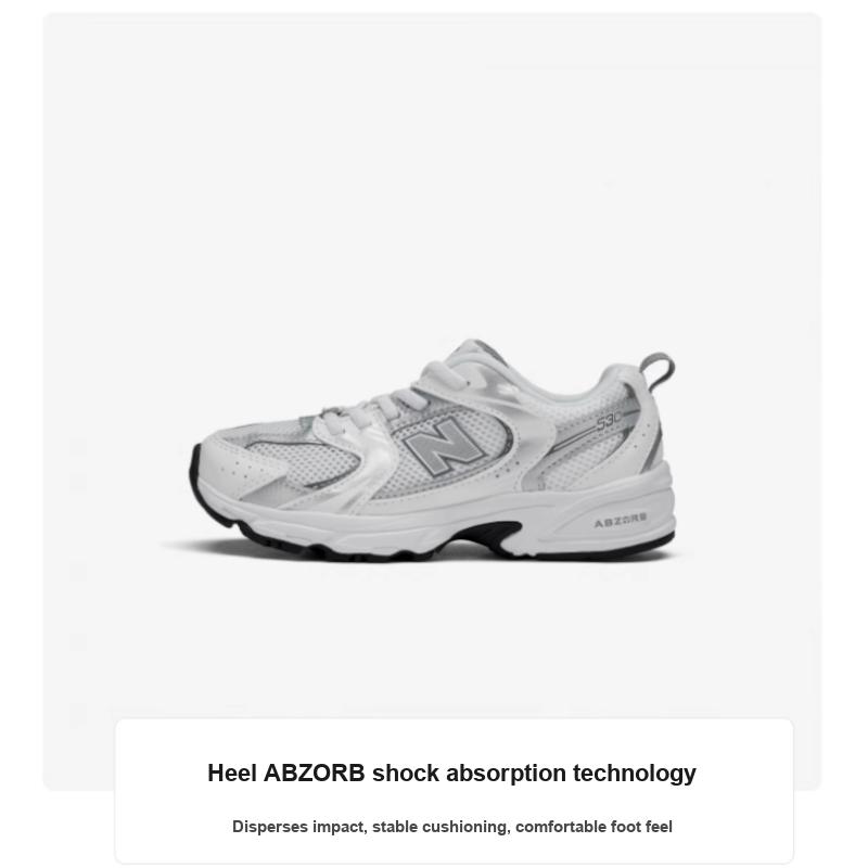 New Balance 530 Little Kid White Silver Kids Sneakers PZ530AD