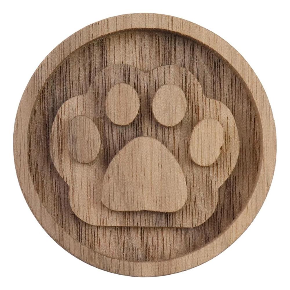 2Pcs Wood Round Cat Claw Car Essential Oil Diffuser Wooden Aromatherapy Round Essential Oils Diffuser for Home Office Bedroom