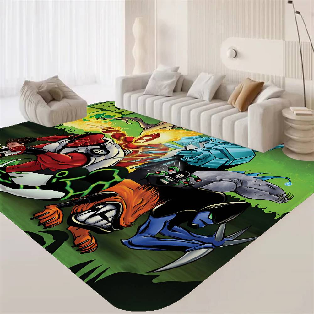 Cartoon B-Ben 10 Fußmatte Nordischer Stil Schlafzimmer Wohnzimmer Fußmatte Zuhause Balkon Rutschfest Alfombra