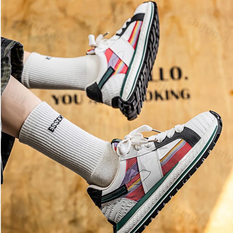 Fashion 2025 Niche Men Shoes Spring Casual Comfortable Sports Shoes Versatile Thick Sole Height Increasing Fashion Trend Chunky sneakers