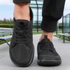 Fashiable Men's Wide Footed Shoes Breathable Barefoot  Flat Shoes Comfort N Slip Light Gray Mesh Walking Shoes Hot Sell 2026